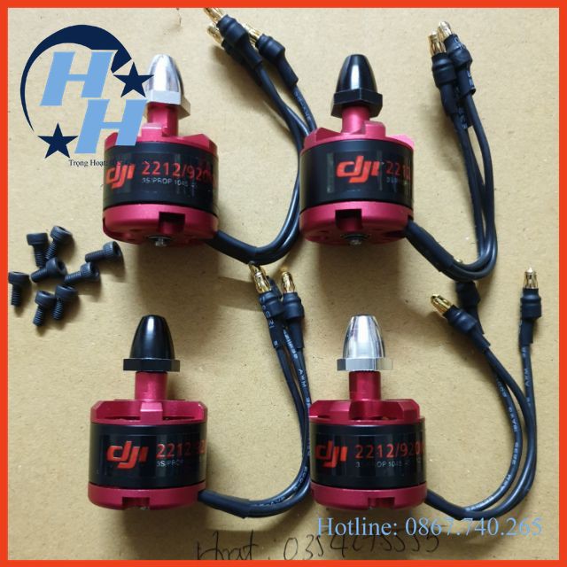 Động cơ không chổi than 3 pha dji 2212/ 920kv thích hợp cho quad F450, F550 maybayrc