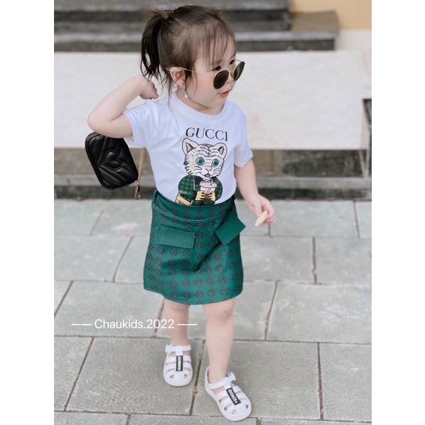 Set Váy 2Ct Cho Bé Gái 8-17kg Hotrend 2022