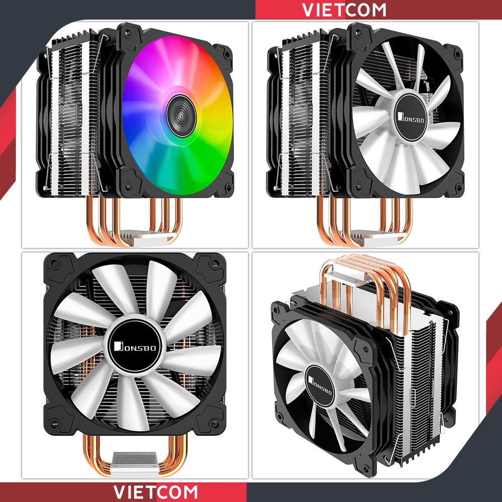 Tản Nhiệt Khí, Tản Nhiệt CPU Jonsbo CR1000 Plus - 2 Fan 4 Ống Đồng - Tặng kèm keo tản nhiệt