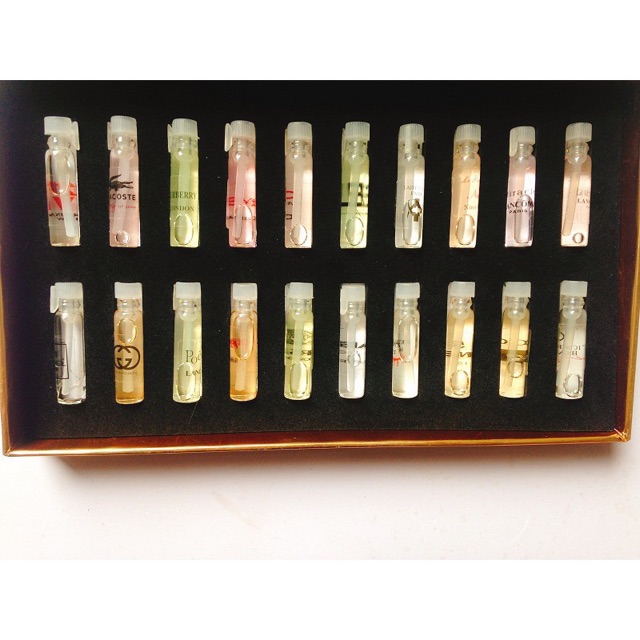Hộp 20 chai nước hoa test mini hộp vàng | BigBuy360 - bigbuy360.vn