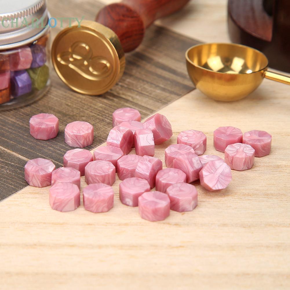 Bộ 100 hạt sáp dùng dán tem kiểu cổ điển độc đáo tiện dụng