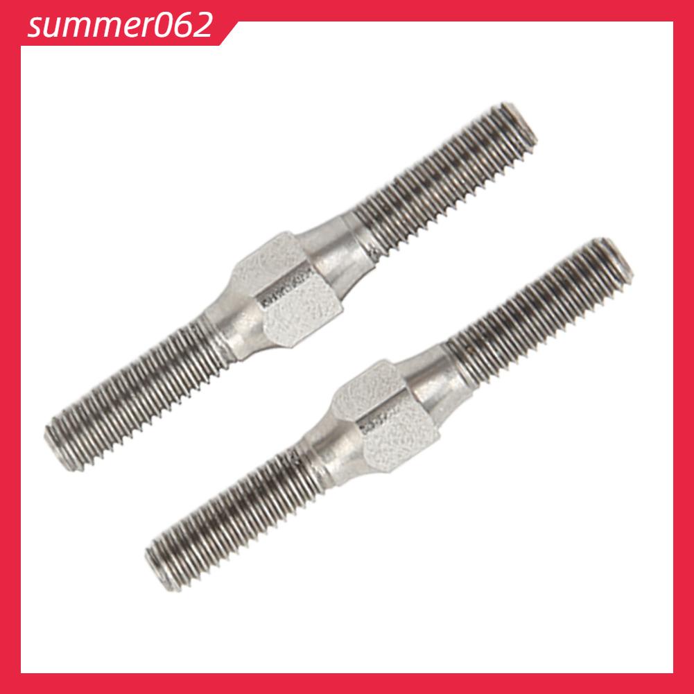 Summer062 2 chiếc RC Turnbuckle Link Thép Xuất hiện tinh tế Hiệu suất ổn định Thanh giằng cho ARRMA Granite 1/10 Car Silver