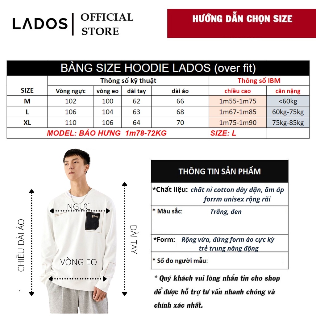 [Mã INCU50 giảm 50K đơn 150K] Áo sweater form rộng 4lucky - 9068 chất nỉ dày ấm áp, không bay màu, không xù lông | BigBuy360 - bigbuy360.vn