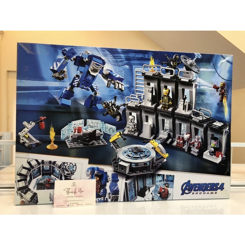 Đồ chơi lắp ráp Marvel 4017 1332 76125 Phòng thí nghiệm của Người sắt Lab Iron Man - Xếp hình thông minh