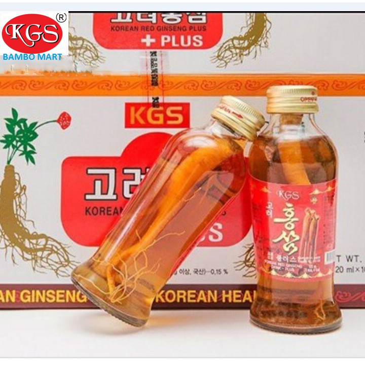 3 chai nước hồng sâm củ KGS