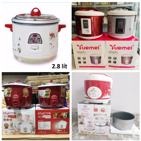 [XÃ KHO] NỒI CƠM ĐIỆN KIM CƯƠNG (1.2L, 1.8L, 2.8L) - LOVETRADE, FULLCOOK, YUEMEI (1L8) [HCM]