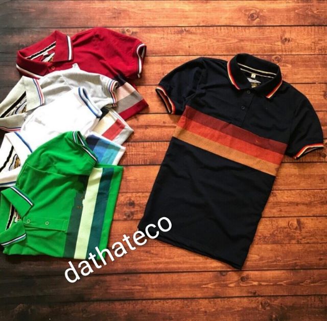 Áo thun nam chất cá sấu 3 sọc màu đa dạng tủ áo cho nam | BigBuy360 - bigbuy360.vn