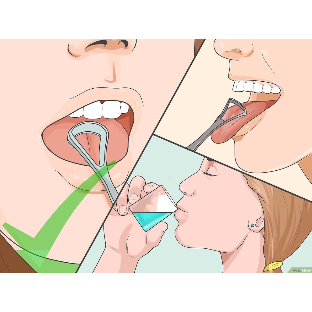 Dụng Cụ bàn chải cạo tưa lưỡi Người Lớn GRATTE - TONGUE, thìa vệ sinh lưỡi chăm sóc răng miệng  - Trung Đông Pharmacy