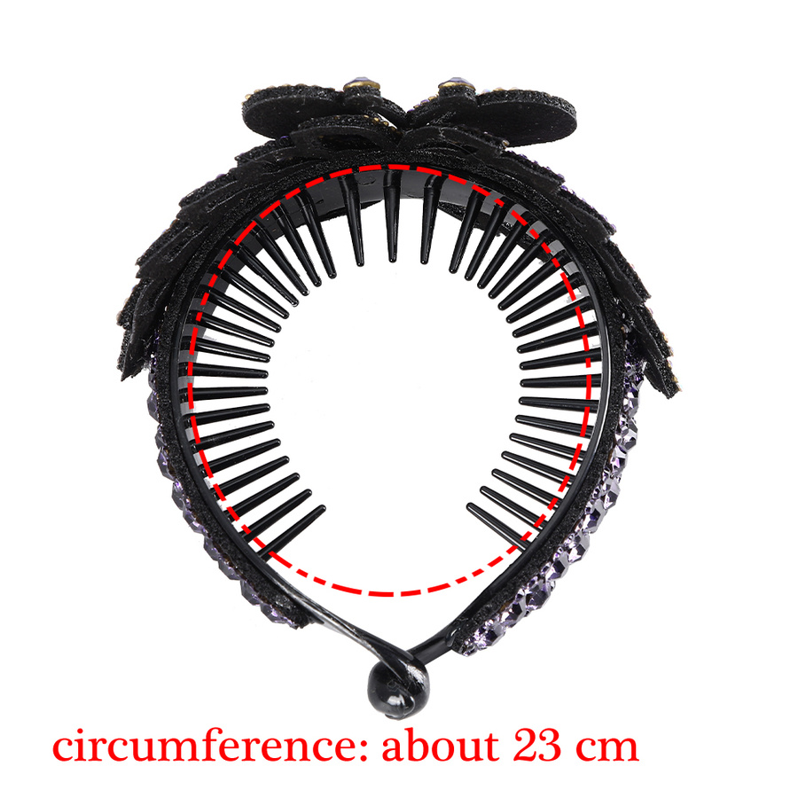 Kẹp tóc hình bướm đính đá pha lê lấp lánh thời trang cho nữ