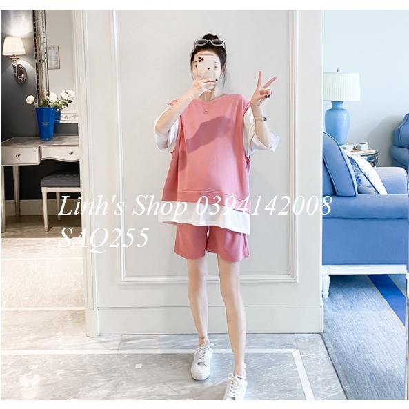 Set Áo Quần Bầu Bộ Bầu Xinh SAQ255