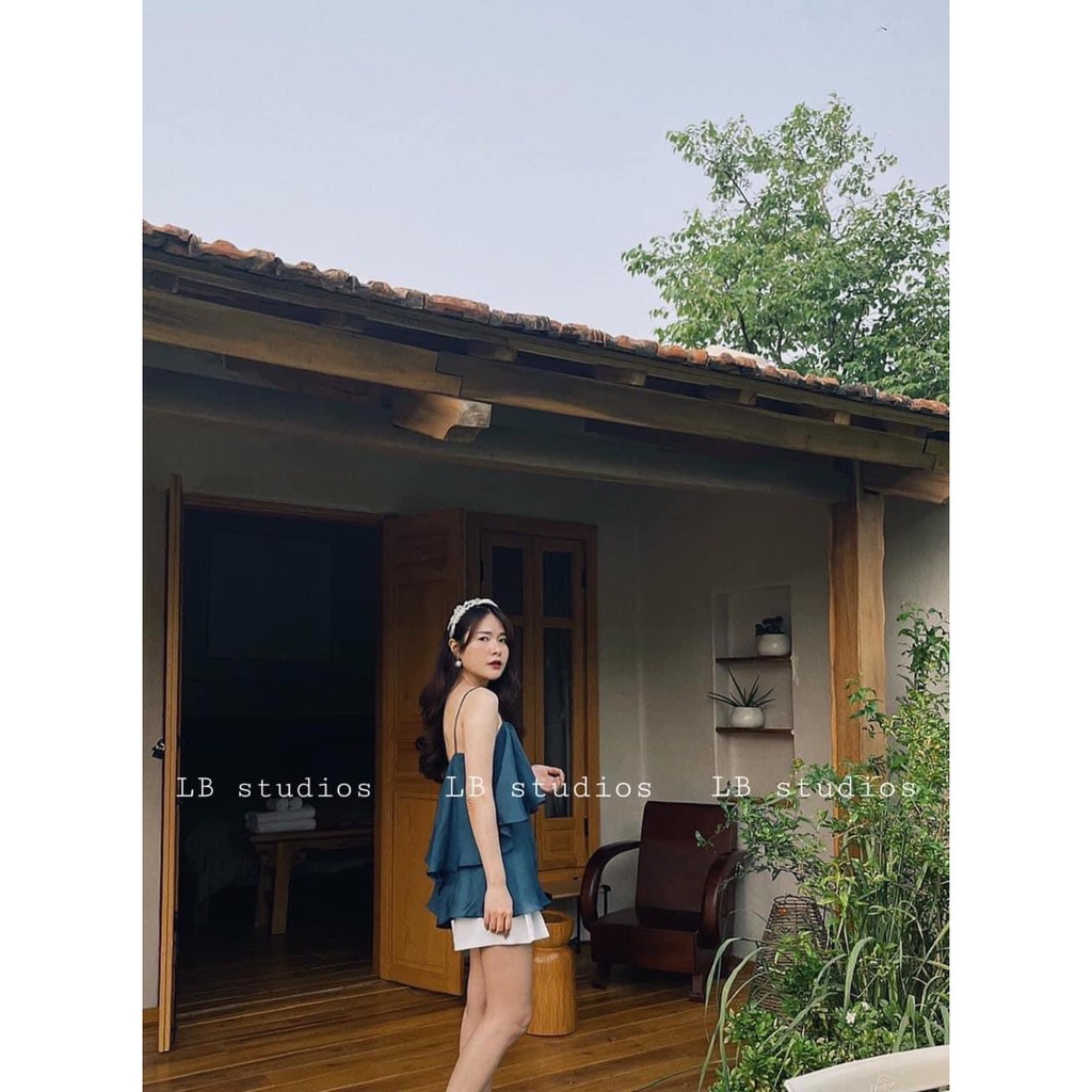 Set Áo 2 Dây Lụa Tầng Mix Quần Short Tacta Chất Đẹp Mặc Thoải Mái | BigBuy360 - bigbuy360.vn