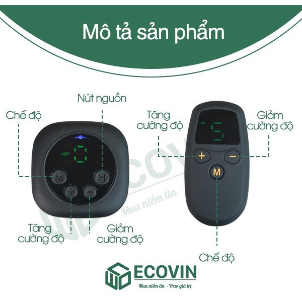 Máy massage bàn chân, máy xoa bóp chân hồng ngoại EMS xung điện HM-C3 cao cấp