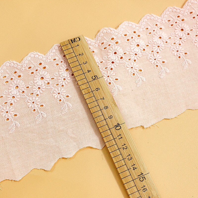 Dải Dây Ren Hoa Cúc Nhỏ Rộng 1Yard 11Cm Tự Làm Phụ Kiện Trang Trí Rèm Cửa / Sofa