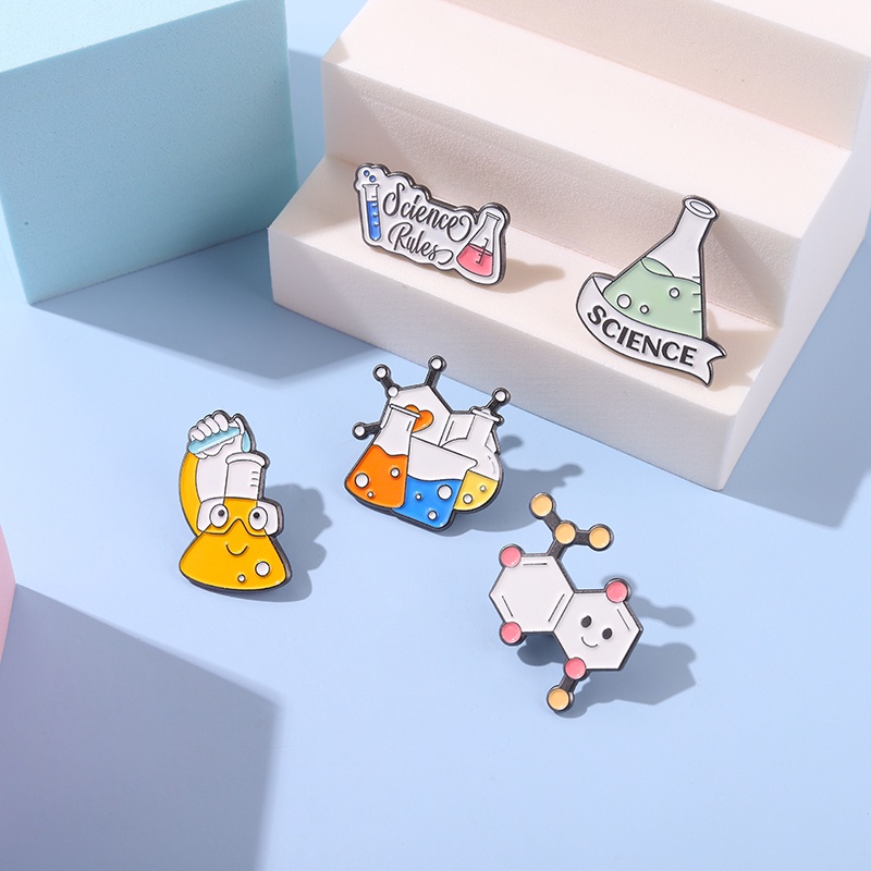 Ghim cài áo hình thí nghiệm hóa học độc đáo tùy chọn kiểu dáng