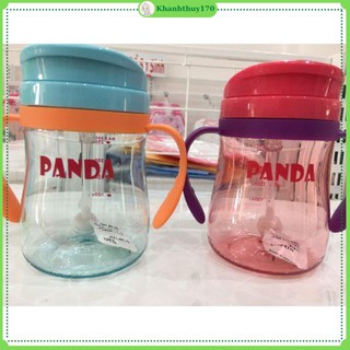 Bình uống nước ống hút panda 330ml cho bé siêu đẹp