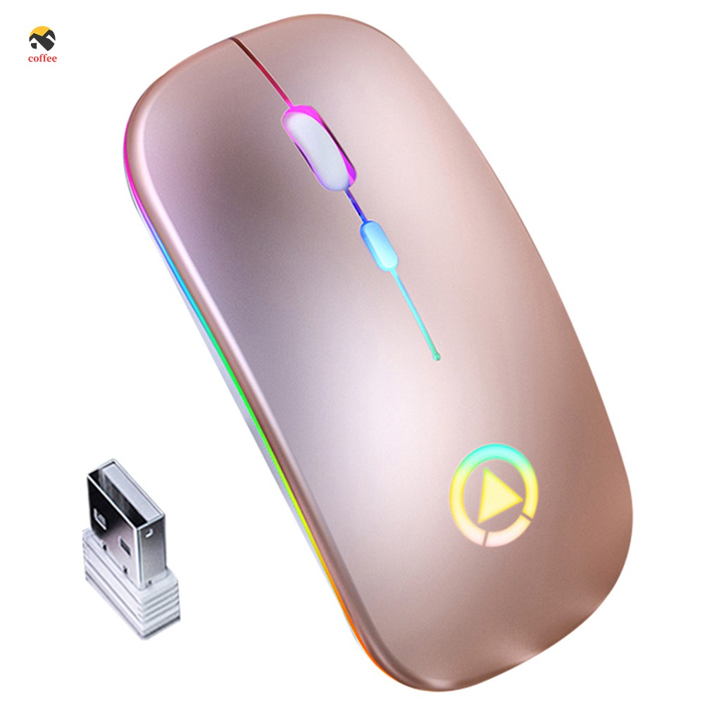 chuột không dây Mini Di Động Dễ Thương Có Thể Sạc Lại Cho Pc