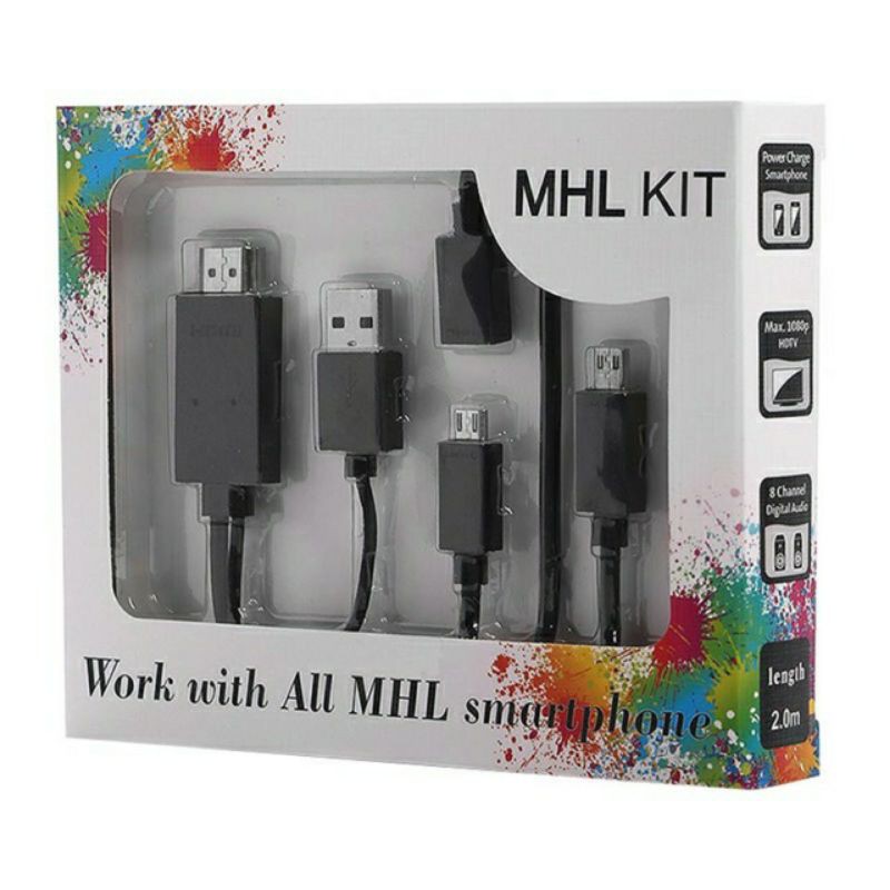 Dây MHL KIT chuyển đổi micro usb điện thoại sang HDMI (kết nối điện thoại với tivi)