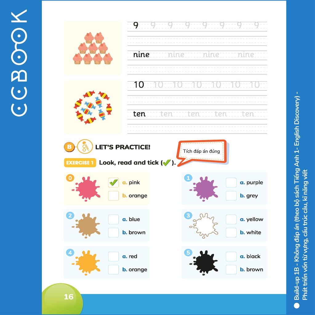 Sách tiếng Anh lớp 1 - Build-up 1B (theo bộ English Discovery) - Phát triển vốn từ vựng, kĩ năng viết - Không đáp án