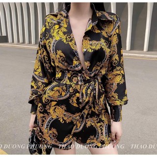vải lụa satin họa tiết
