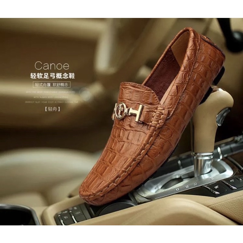 Giày Da Lười Đàn Ông Phong Cách Thời Trang Sang Trọng Da Thật, Size 38/ Hàng Quảng Châu /T 90