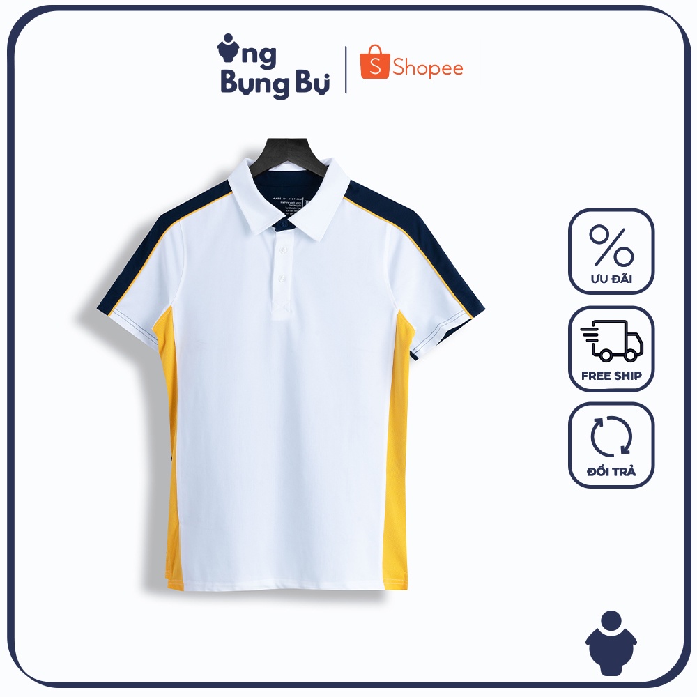 Áo Thun Polo Nam Body Pro có cổ, cotton, phối màu lịch lãm thoáng mát Pique APS