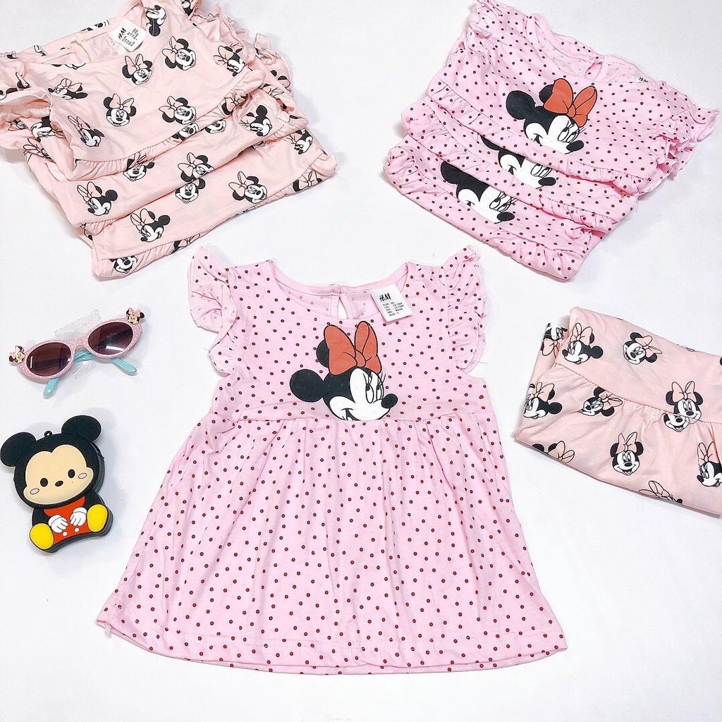 Sét 2 váy H.M hồng minnie