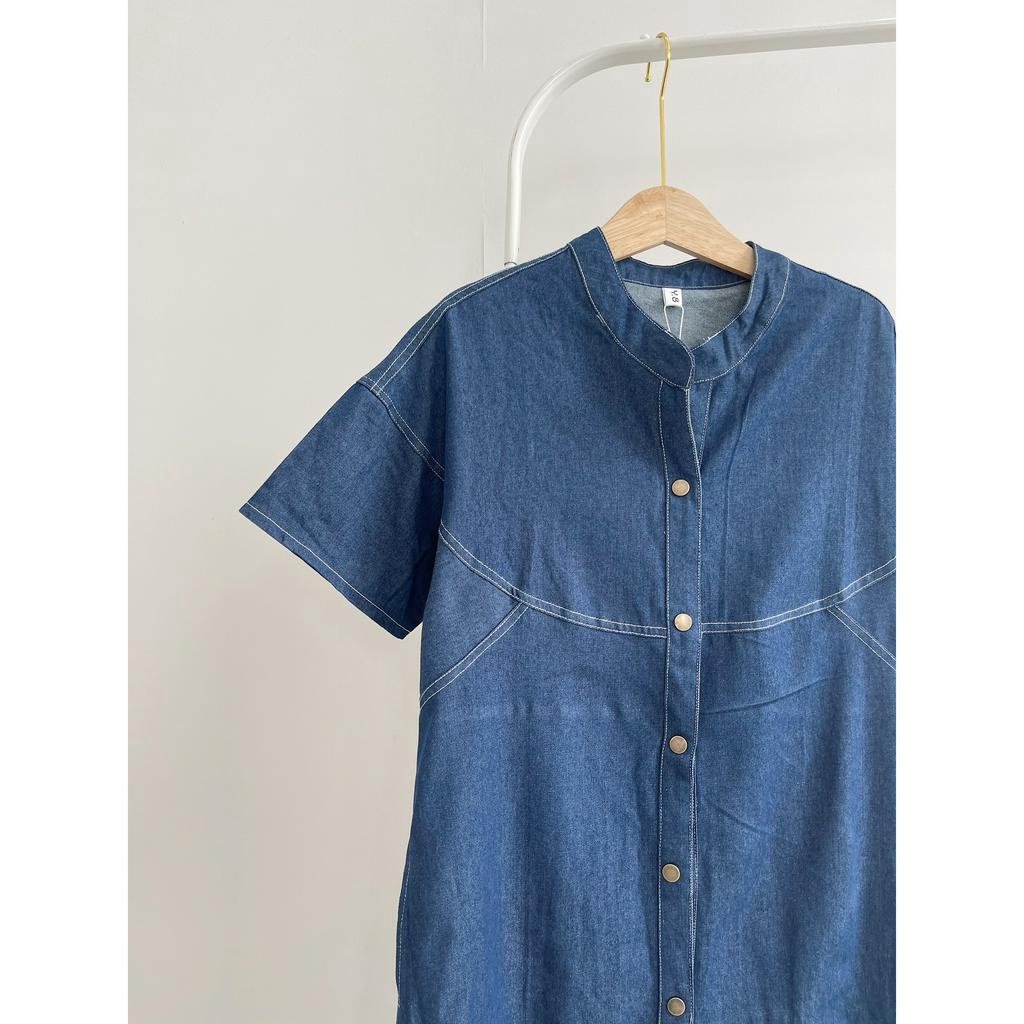 LOVISHOP - Đầm oversize denim hot hit nhà Lovi