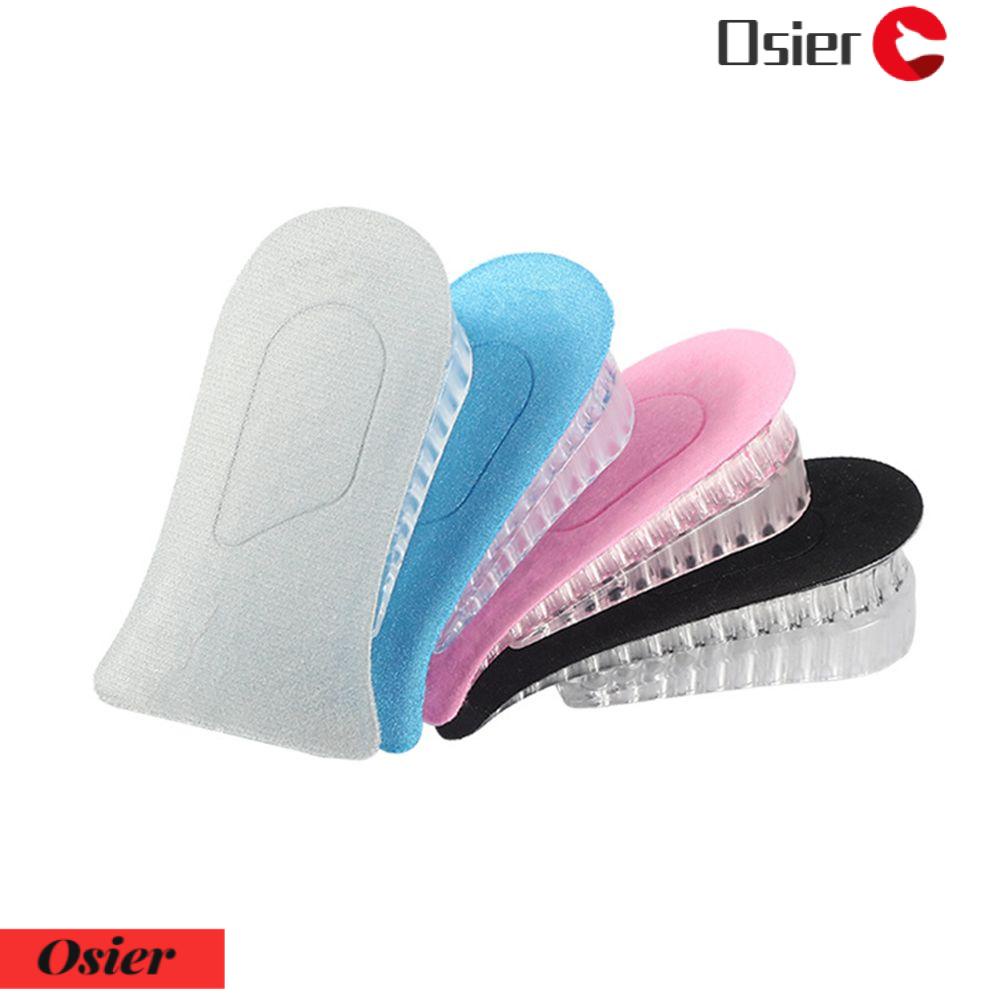OSIER✿ 1 Pair Taller Lift Up Rthopedic Massaging Heel Insert Pad Invisible Inner Heightening Insole Foot Pad Shoe Lift Height Increase Insoles Silicone Gel 1 Pair Feet Care/Multicolor