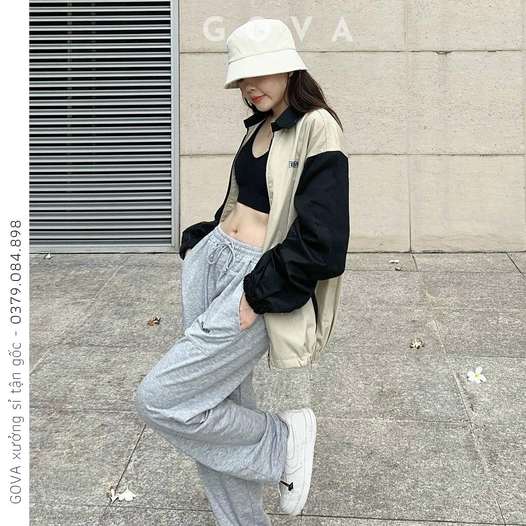 Áo Khoác Kaki B.M.O Nam Nữ Ulzzang Unisex 2 Lớp Form Rộng Thể Thao GOVA