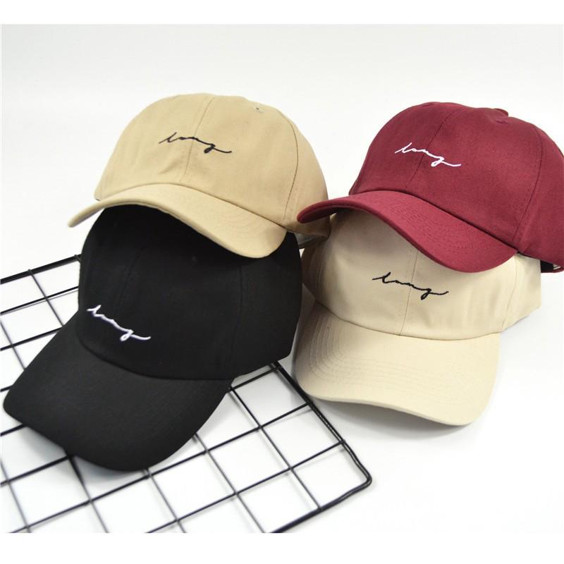 Mũ lưỡi trai bóng chày vành cong chống nắng phong cách hip hop đơn giản thời trang Hàn Quốc thường ngày dễ phối đồ 