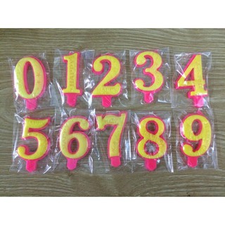 nến số bánh sinh nhật 0 - 9