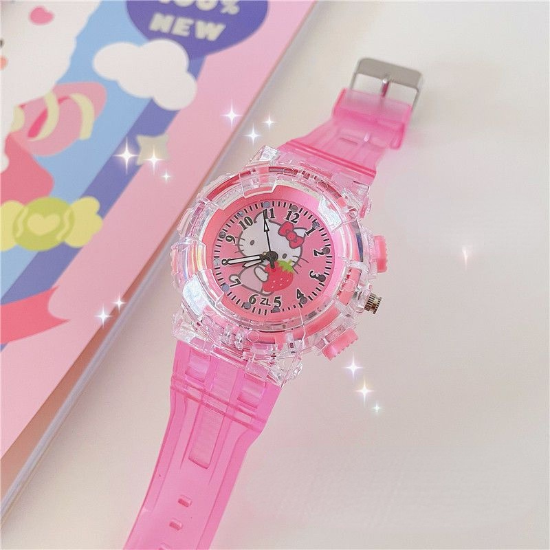 Đồng Hồ Điện Tử Đeo Tay Hình Hello Kitty Dễ Thương Cho Trẻ em