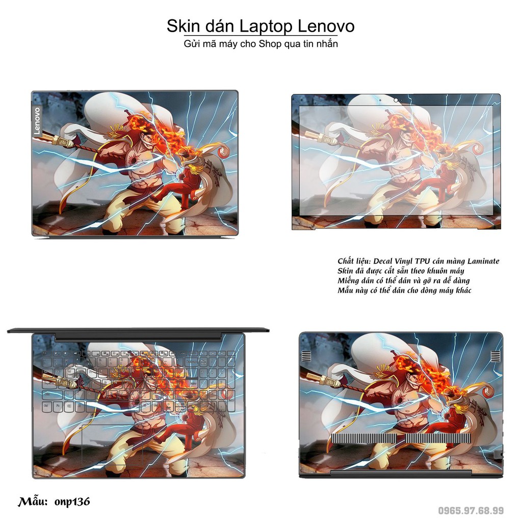 Skin dán Laptop Lenovo in hình One Piece _nhiều mẫu 16 (inbox mã máy cho Shop)