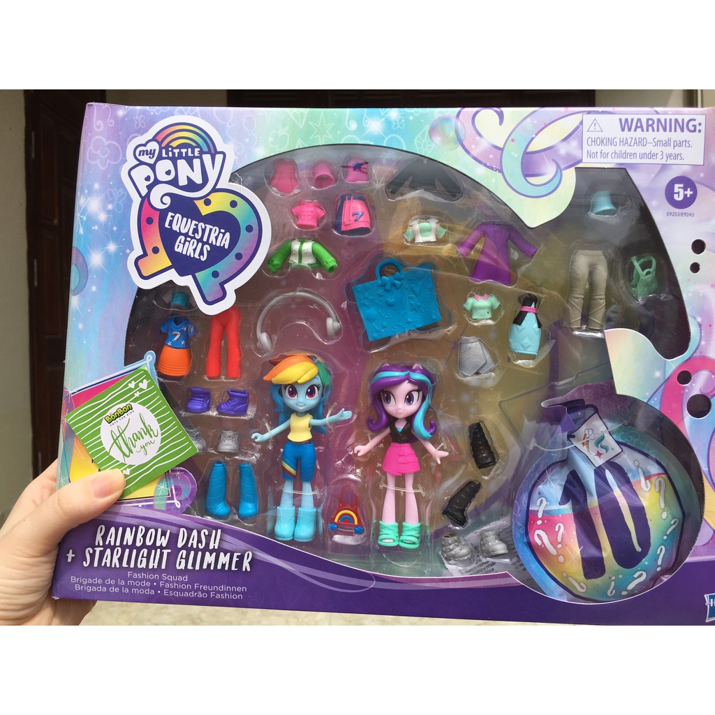 Búp bê Pony kèm phụ kiện đáng yêu - CHÍNH HÃNG - FULLBOX - My Little Pony FASHION SQUAD