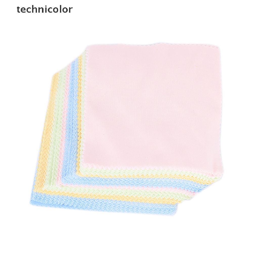 Set 10 Khăn Lau Kính / Màn Hình Điện Thoại / Ống Kính Máy Ảnh Bằng Sợi Microfiber