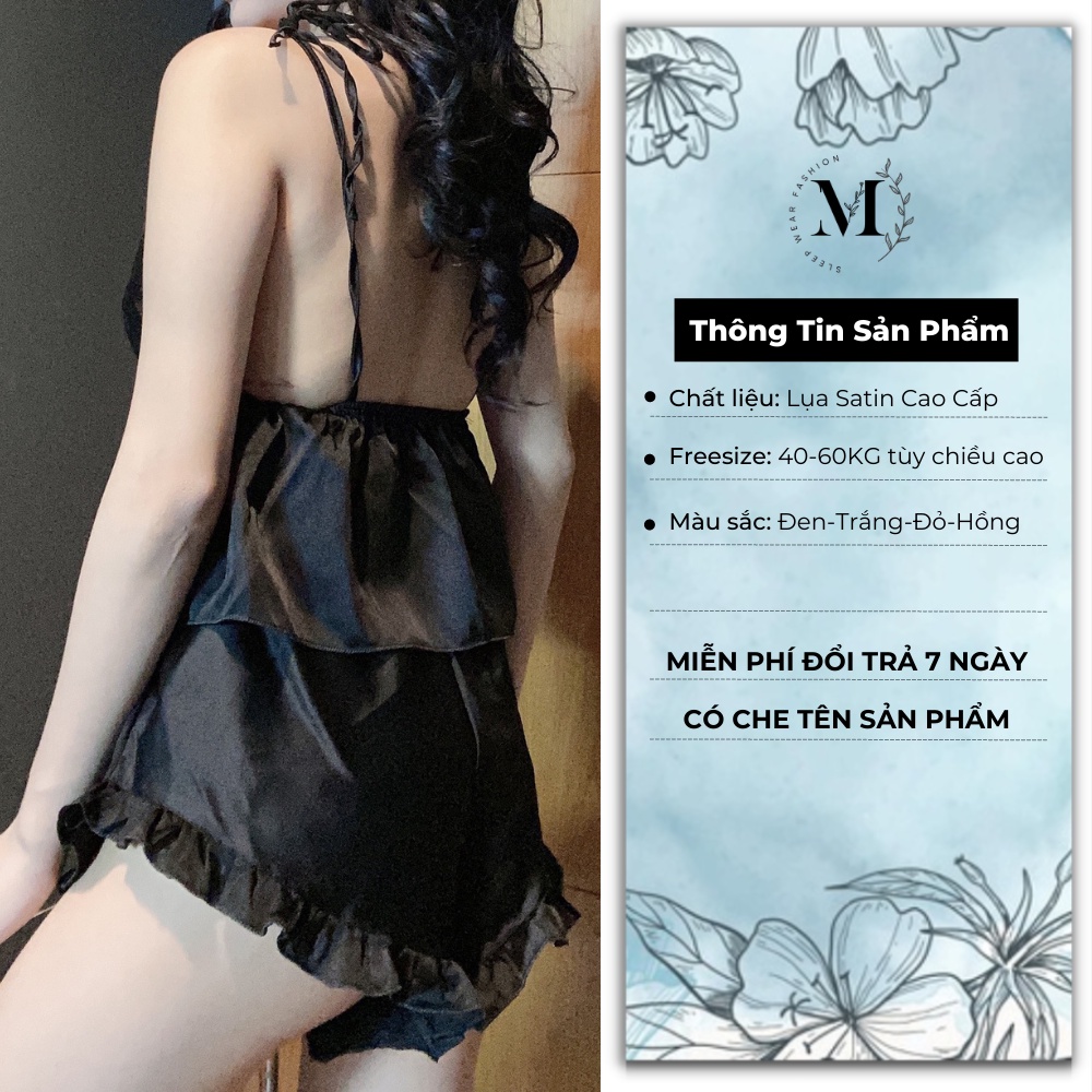 [ Lụa Cao Cấp ] Đồ ngủ sexy set bộ cột dây vai gợi cảm mặc nhà chất liệu lụa satin mềm mịn 030 | BigBuy360 - bigbuy360.vn