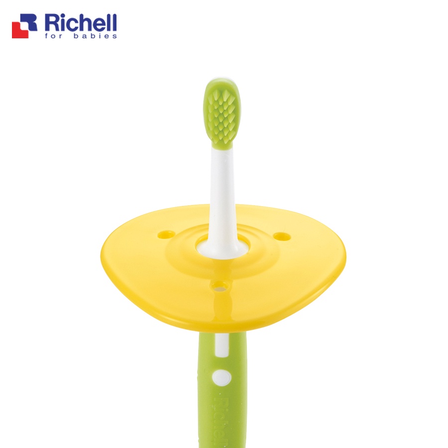 Bộ Set bàn chải đánh răng cho bé 3 giai đoạn (3+ tháng) Richell chăm sóc và bảo vệ răng miệng cho trẻ - RC