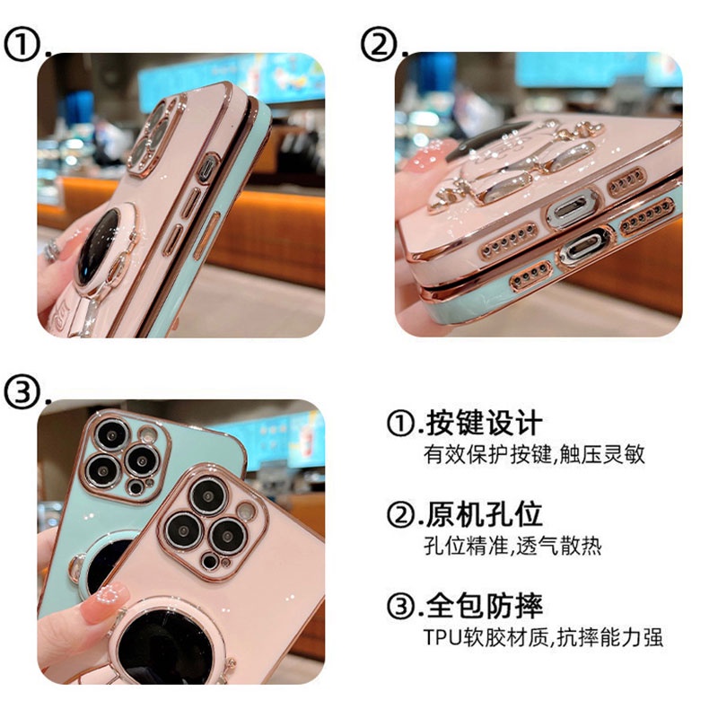 Ốp Điện Thoại Mềm Họa Tiết Phi Hành Gia Có Giá Đỡ Cho Vivo Y36 4G 5G 2023 Y36