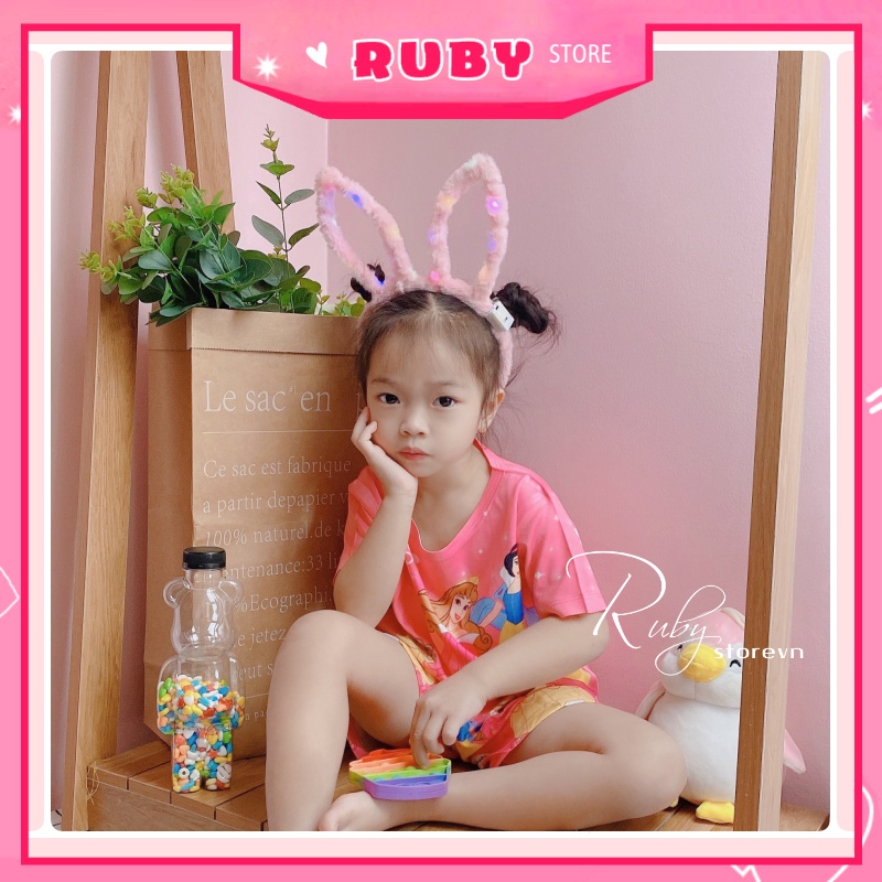 Đồ bộ mẹ và bé Công Chúa Bạch Tuyết (12KG - 46KG) chất thun mịn mát co giãn thoải mái ❤️ Set bộ bé gái ❤️ DBRBD