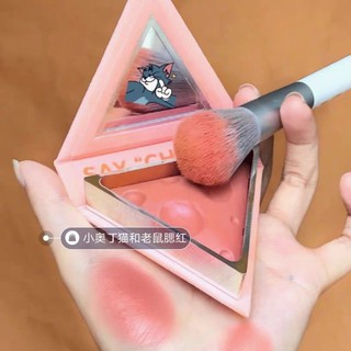 [Hàng mới về] Phấn má hồng trang điểm tông nude chống thấm nước lâu trôi chính hãng hình mèo chuột và phô mai dễ thương