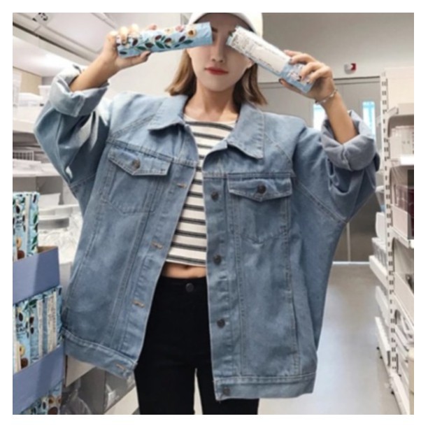 ÁO KHOÁC JEAN UNISEX FOME ĐẸP AA13