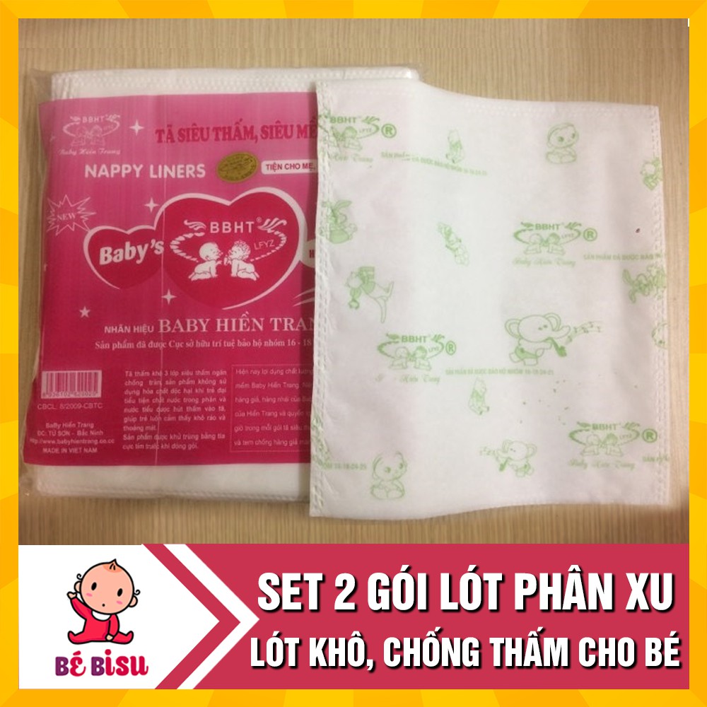 Combo 2 gói Miếng lót phân xu (17 miếng/gói ) chống thấm Hiền Trang - Kích thước: 21x19cm