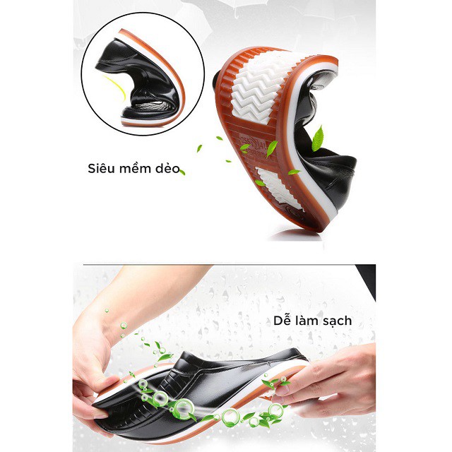 Giày lười nam DOL Đi Mưa chống nước và không nhàu phong cách giày nam đẹp công sở, dạo phố cá tính | BigBuy360 - bigbuy360.vn