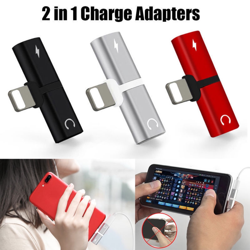 Đầu chuyển đổi chia âm thanh cổng lightning 2 trong 1 tiện dụng cho Iphone