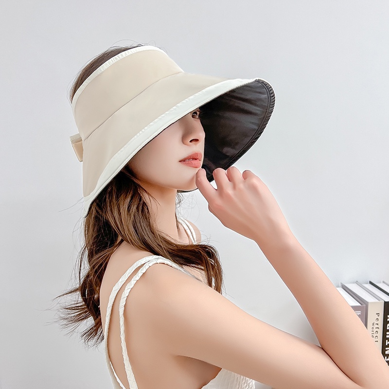Nón Vành Che Nắng Bằng Vinyl Chống Tia Uv Có Thể Gấp Gọn Thoáng Khí Màu Sắc Thời Trang Dành Cho Nữ