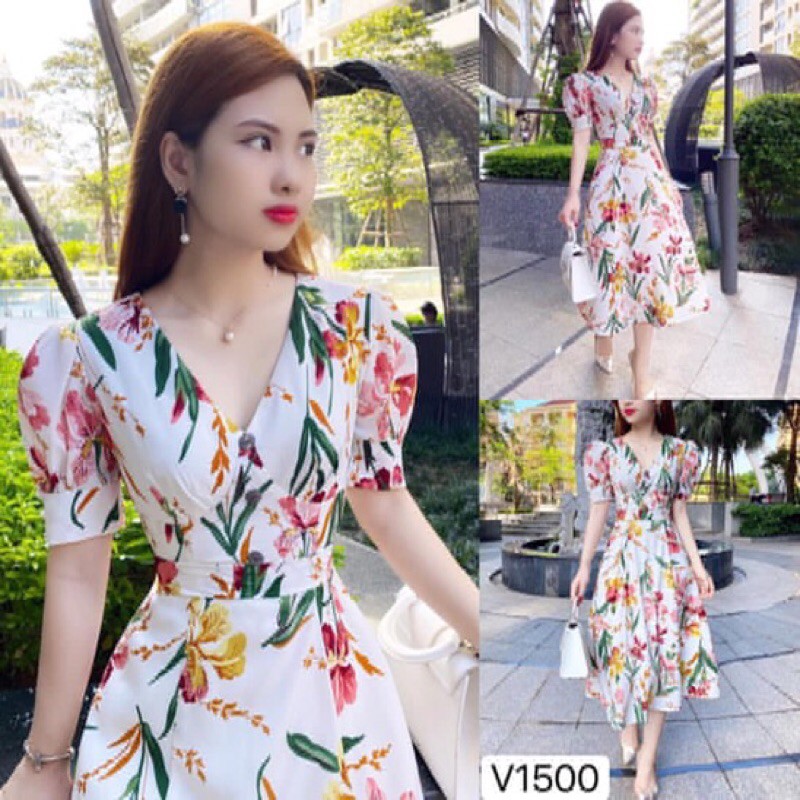 Váy trắng trẻ trung sành điệu set 2-3 món