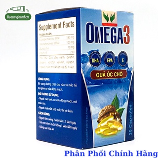 Omega 3 - Bổ Sung Dưỡng Chất Cho Não Và Mắt