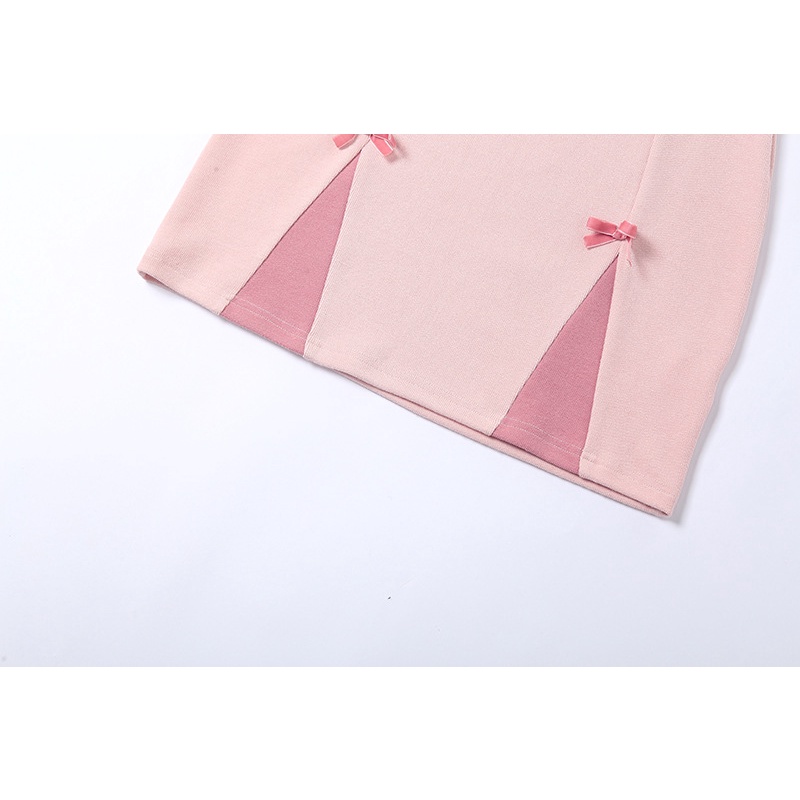 DUNEA Đầm Hai Dây Lưng Cao Họa Tiết Trái Tim Dễ Thương Cho Nữ