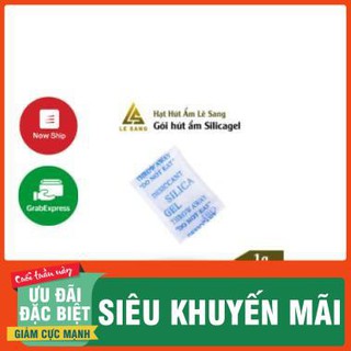 Bịch 100 gói Túi hút ẩm Silica gel loại 1 gram dùng hút ẩm, bảo quản Thực phẩm, hút ẩm quần áo