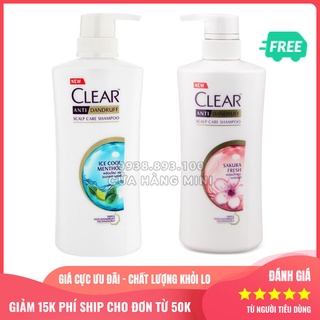【GIẢM GIÁ】 Dầu Gội Sạch Gàu Clear Hương Bạc Hà 400ml Thái Lan